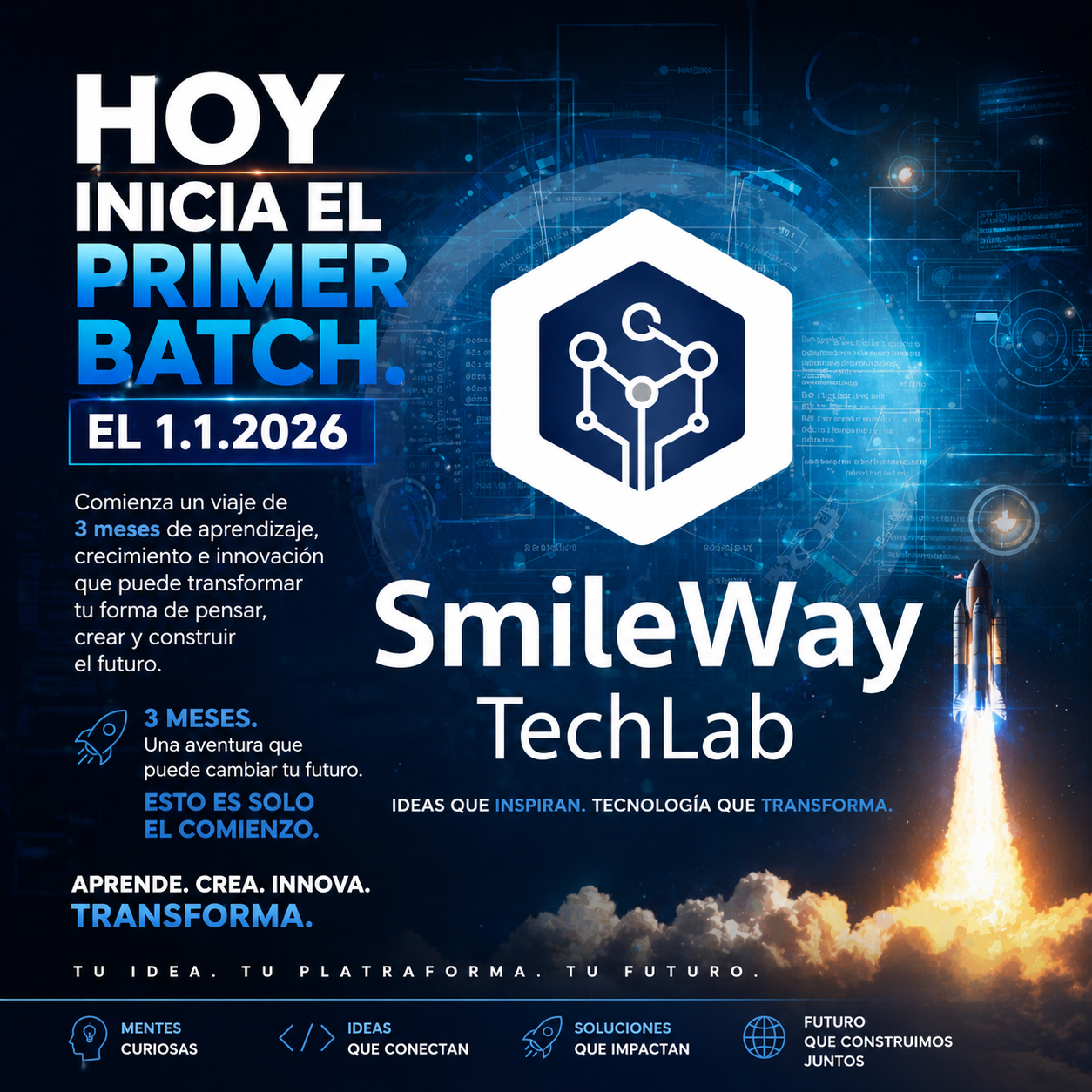 Lanzamiento oficial del batch 1.1.2026 de smileway techlab